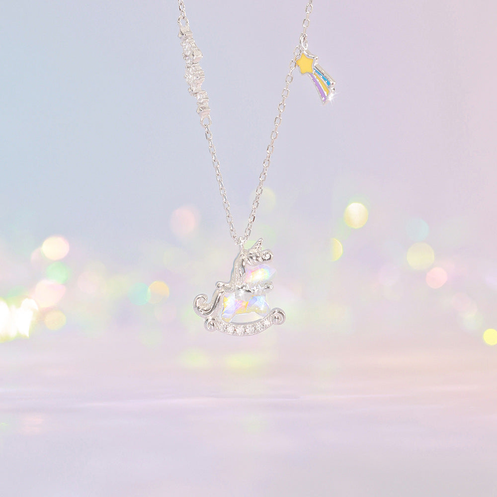 Aurora Series Unicorn s925 necklace
