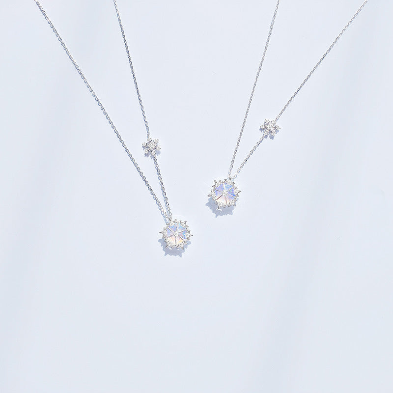Aurora Series Snowflake s925 Necklace