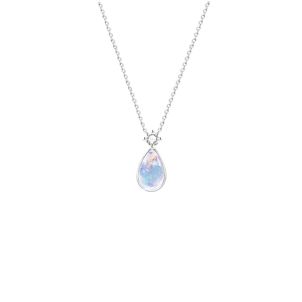 Aurora Series Mermaid Teardrop s925 Necklace