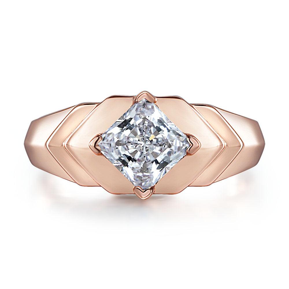 Handmade 925 Silver 1.75 Carat Princess Cut Zircon Ring-BlingRunway