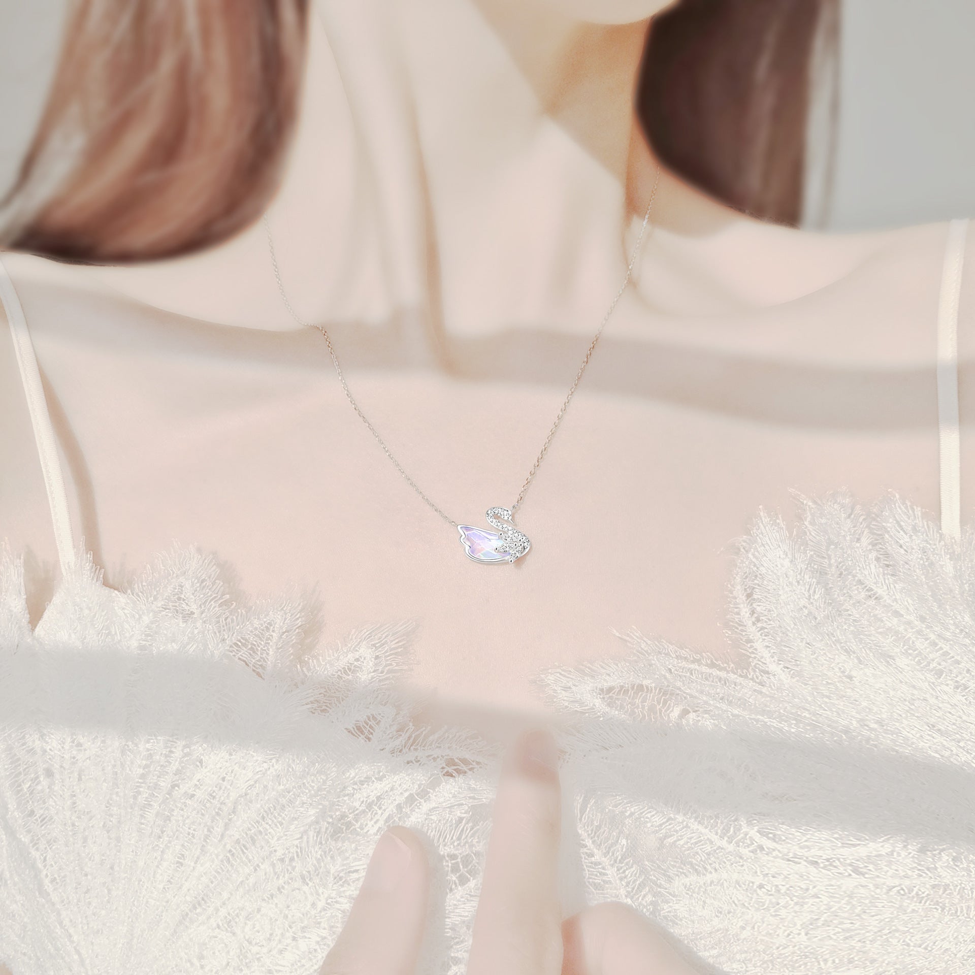 Aurora Series Swan s925 Necklace