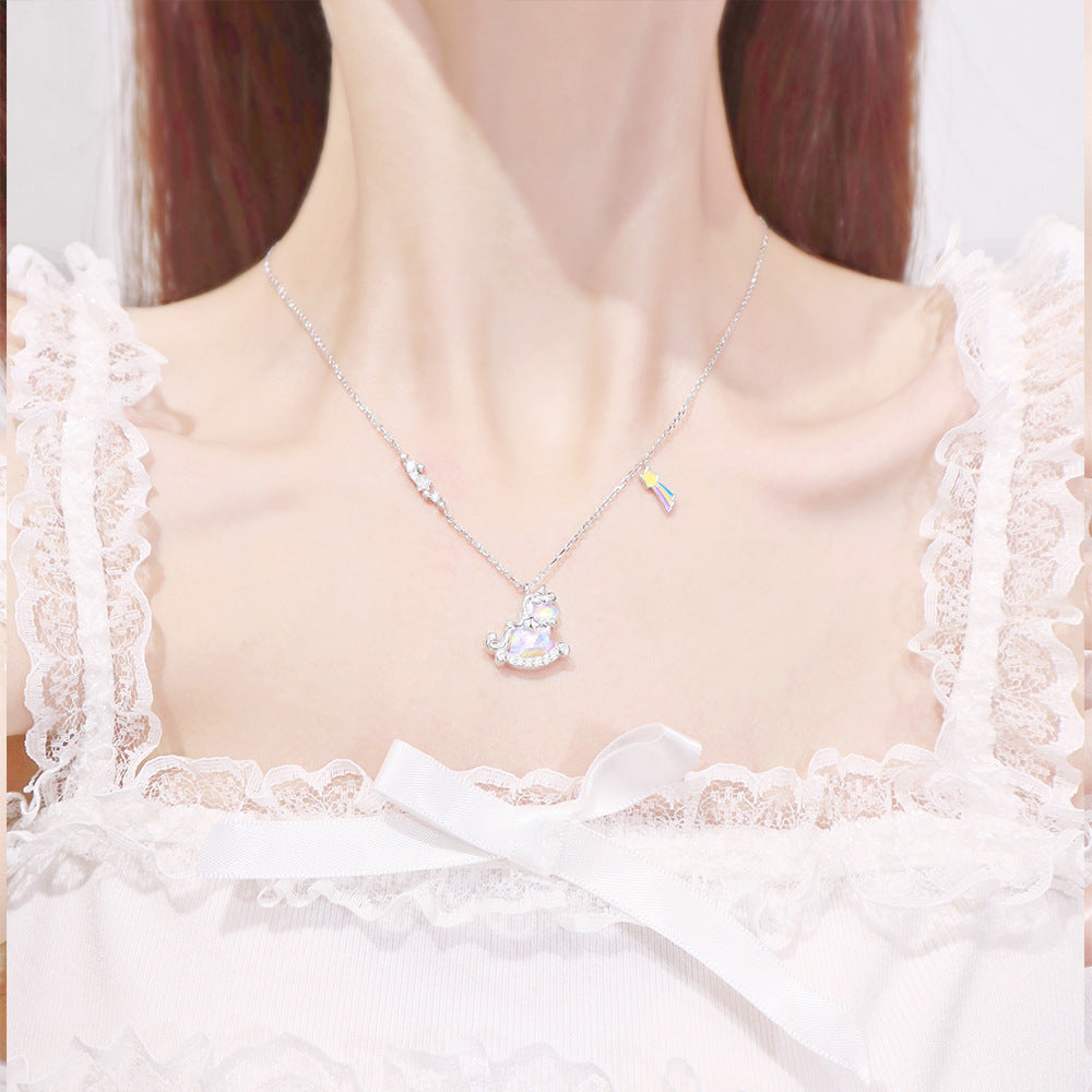 Aurora Series Unicorn s925 necklace