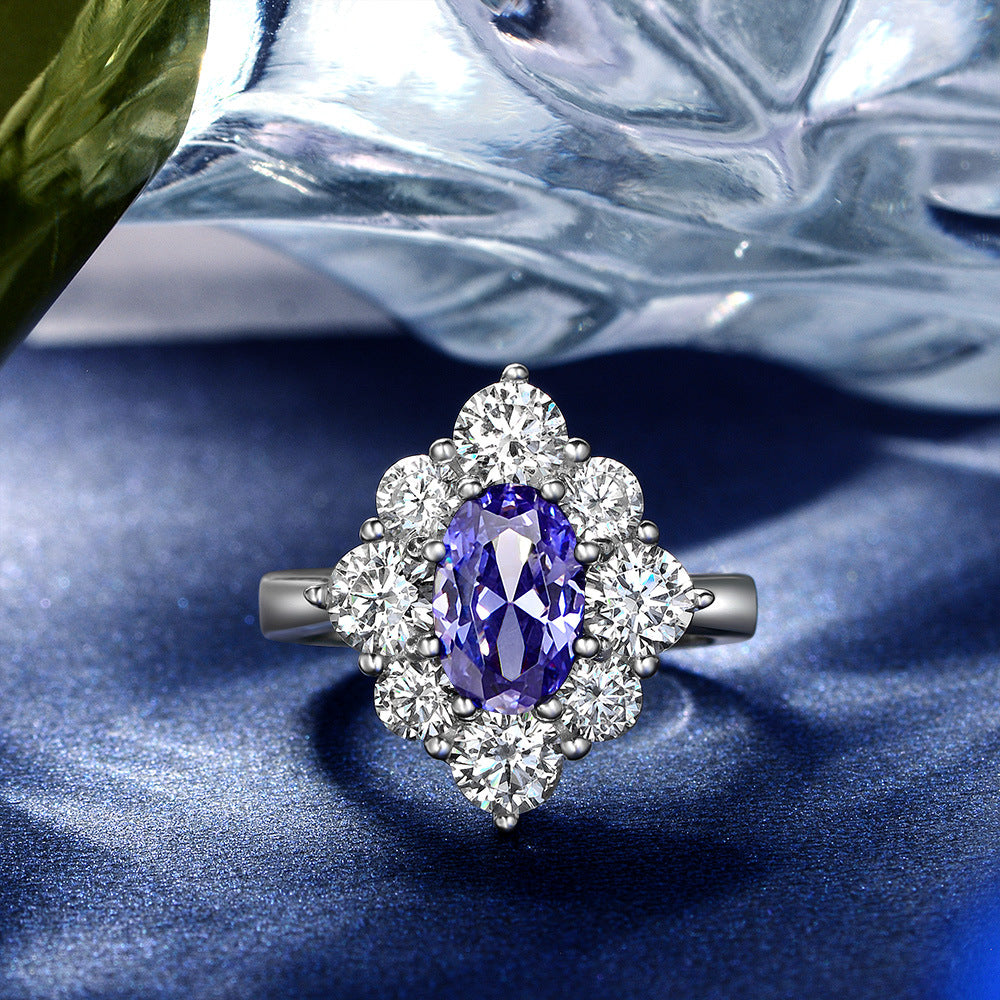 Blingrunway S925 Elegant and luxurious blue charm
