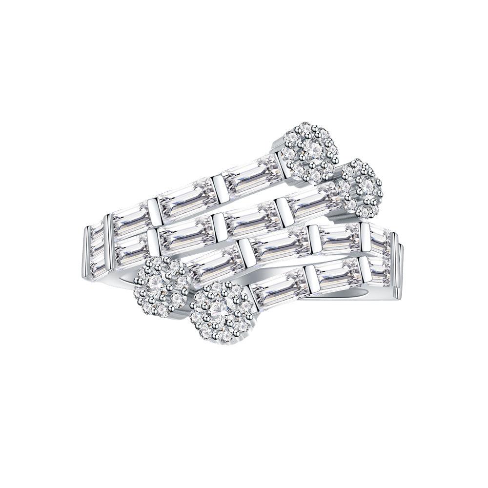 Bamboo and plum handmade series S925 sterling silver ring-BlingRunway