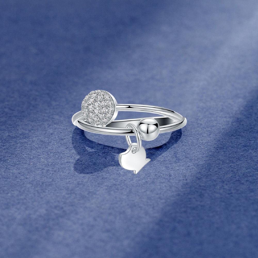 Small fish pendant handmade series S925 silver ring-BlingRunway