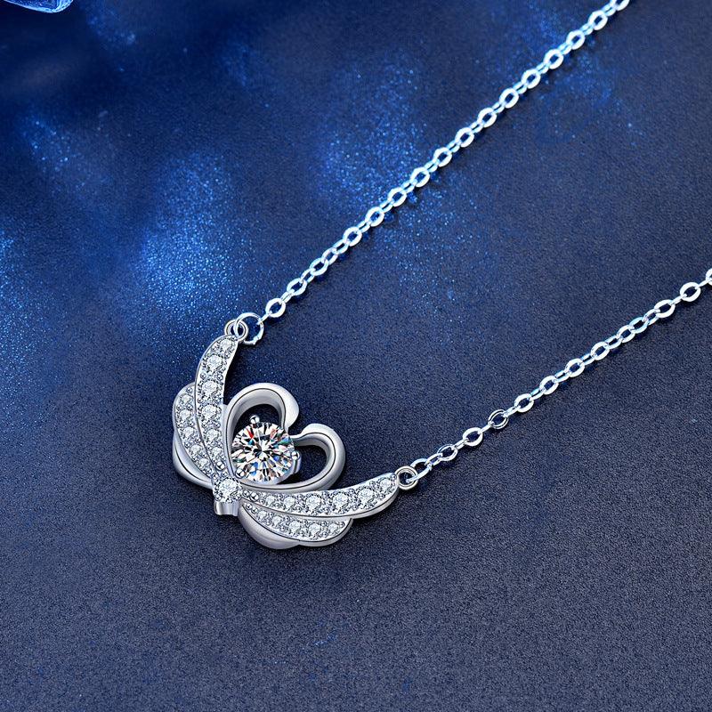 Swan Pendant S925 Silver Necklace