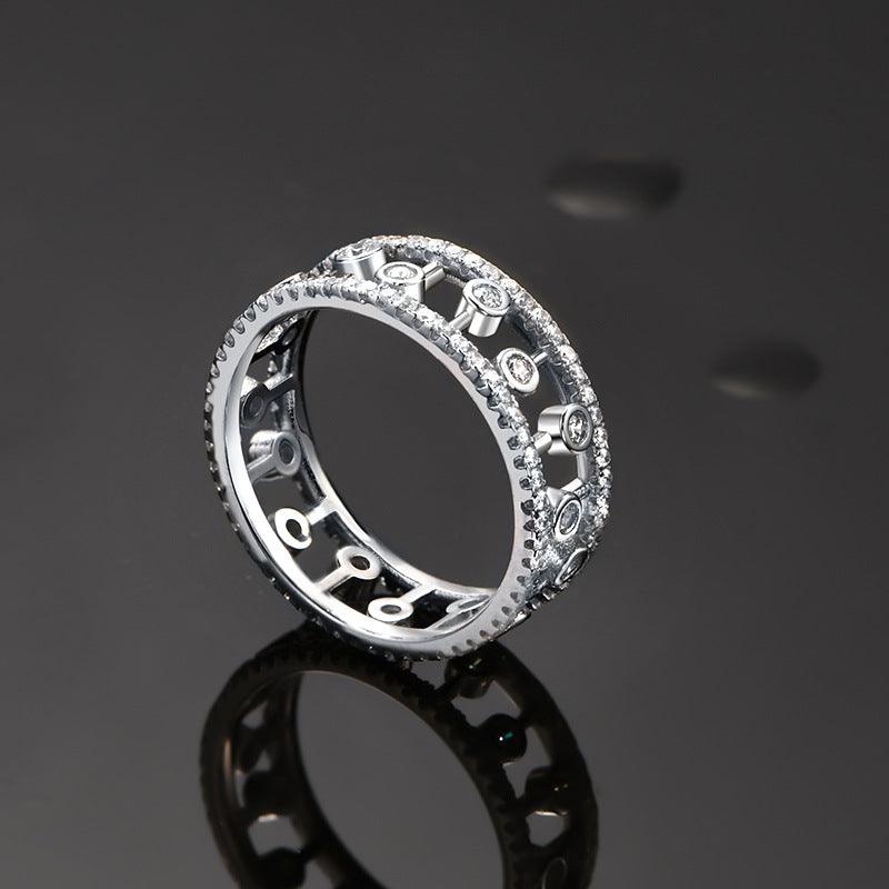 Waterdrop Openwork S925 Sterling Silver Ring-BlingRunway