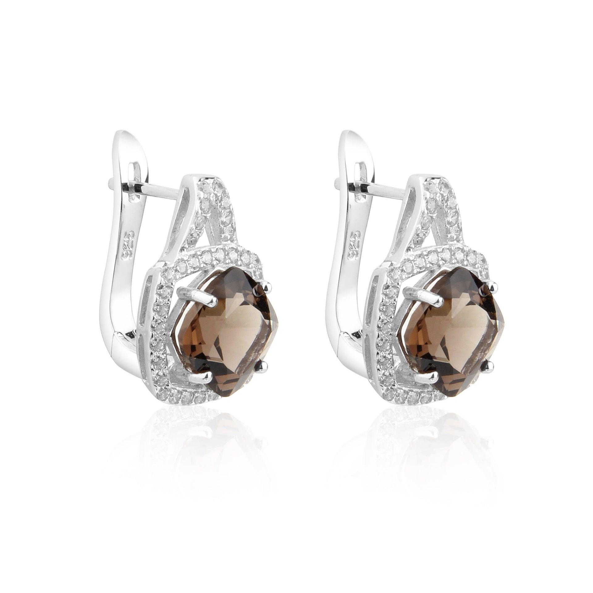 S925 Sterling Silver Jewelry with Four Claw Diamond Design-BlingRunway