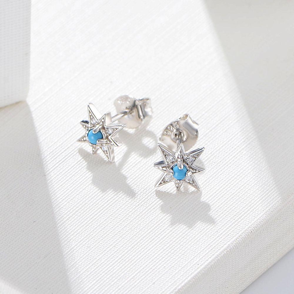 Classic Star handmade series S925 sterling silver earrings