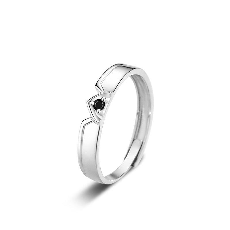 Princess And Knight S925 Sterling Silver Couple Rings