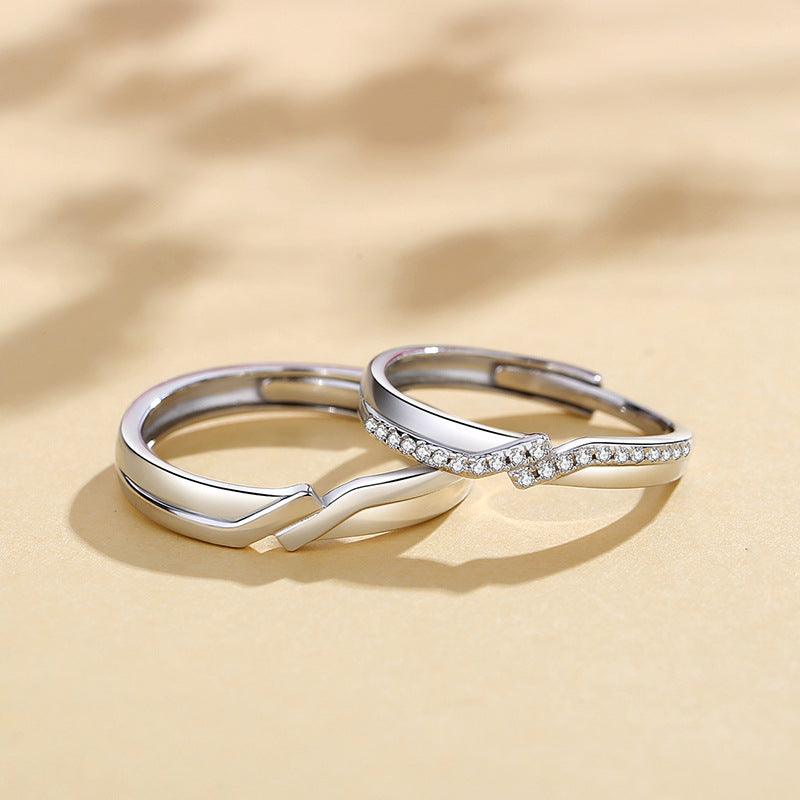 Promise S925 Sterling Silver Couple Ring