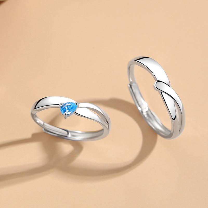 Encounter S925 Sterling Silver Couple Ring