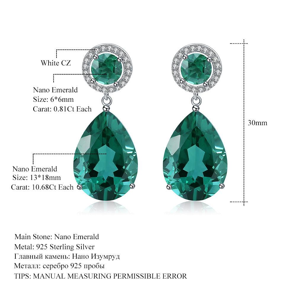 Droplet design S925 sterling silver earrings