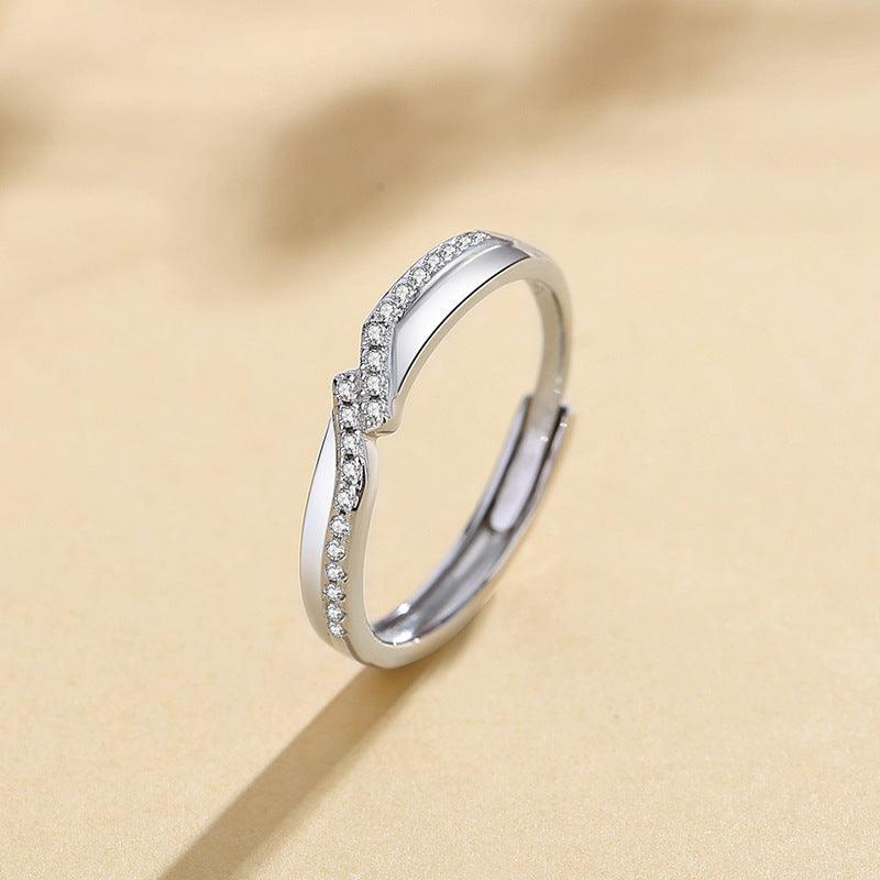 Promise S925 Sterling Silver Couple Ring