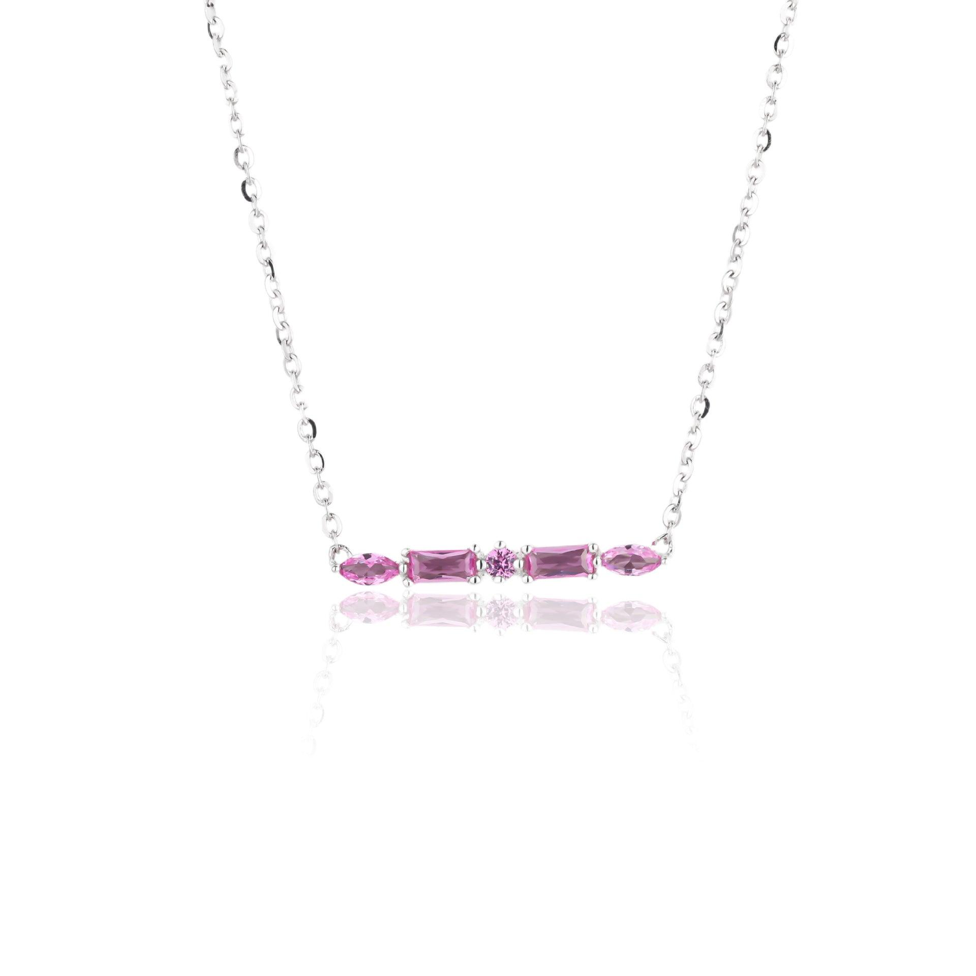 Classic Series S925 Sterling Silver Moissanite Diamond Clavicle Chain