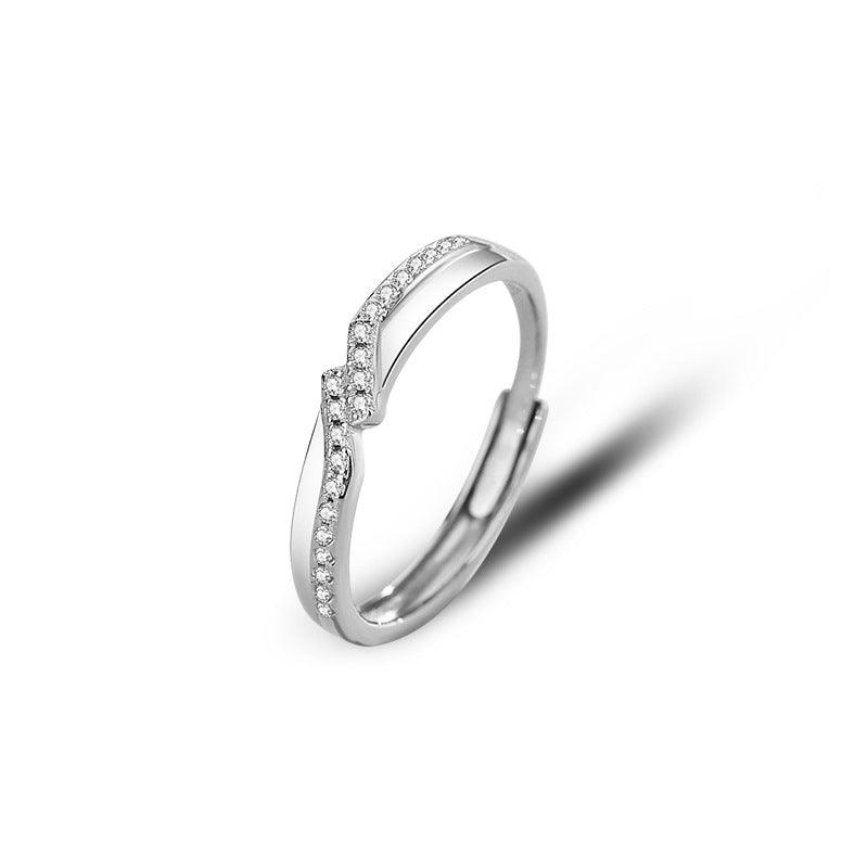 Promise S925 Sterling Silver Couple Ring
