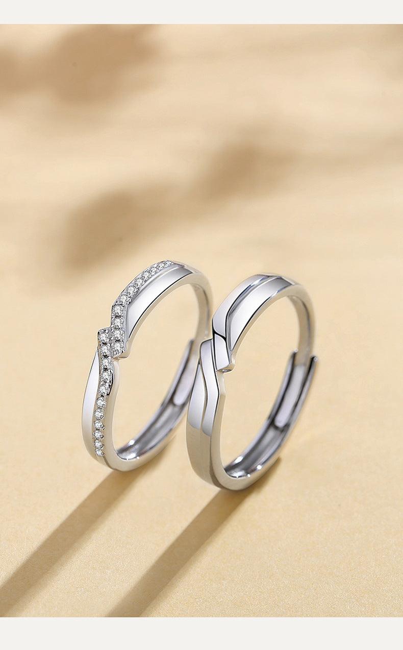 Promise S925 Sterling Silver Couple Ring