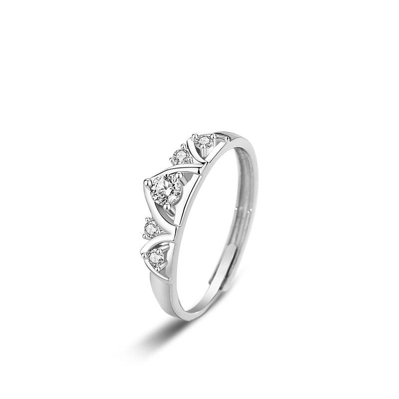 Princess And Knight S925 Sterling Silver Couple Rings