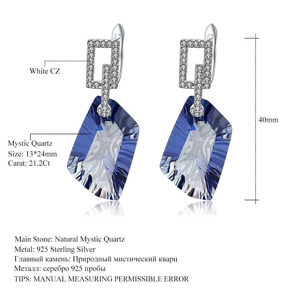 Irregular Pendant S925 Sterling Silver Earrings