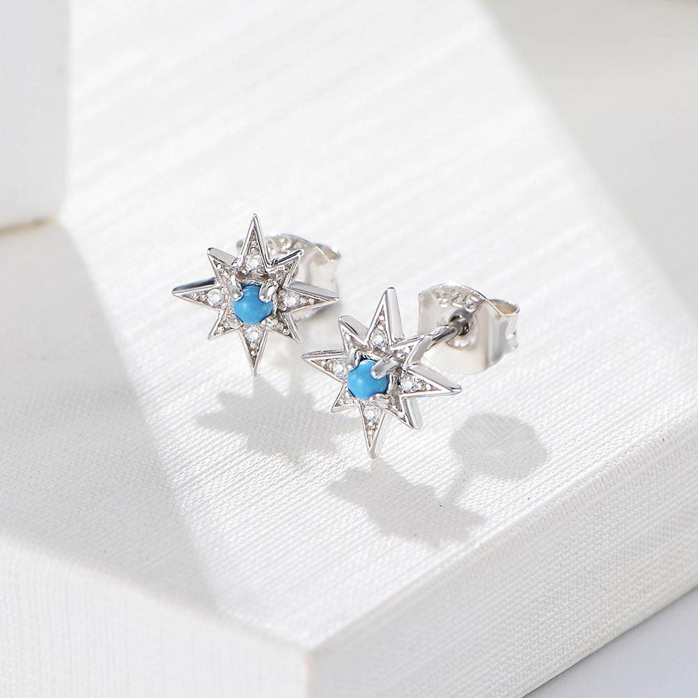 Classic Star handmade series S925 sterling silver earrings