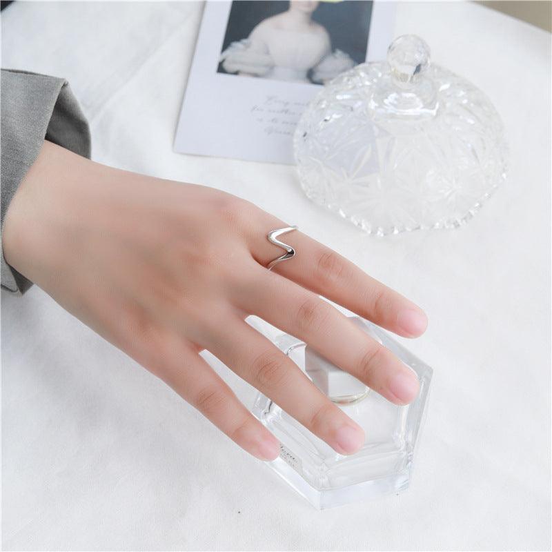 "Möbius Water Texture" S925 Sterling Silver Ring