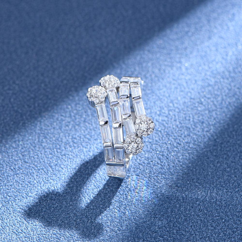 Bamboo and plum handmade series S925 sterling silver ring-BlingRunway