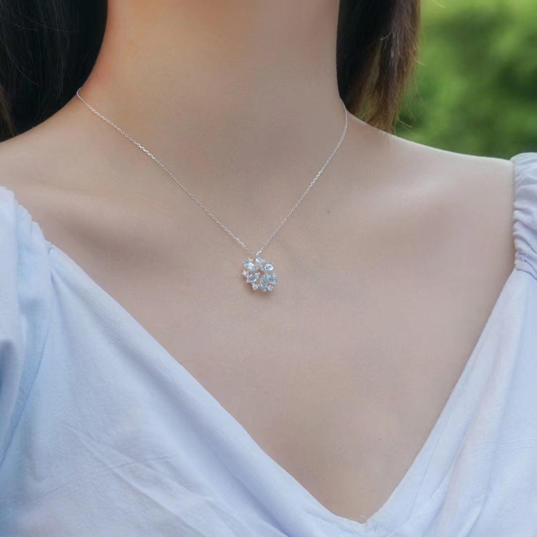 夏日雪花手工 S925 银项链