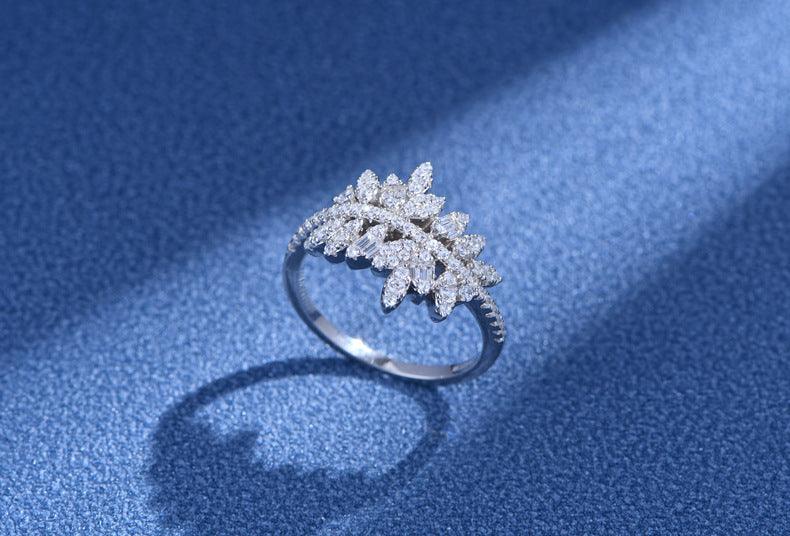 Willow Leaf Handmade Series S925 Sterling Silver Ring