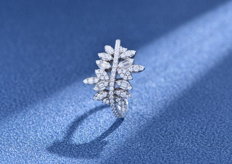Willow Leaf Handmade Series S925 Sterling Silver Ring