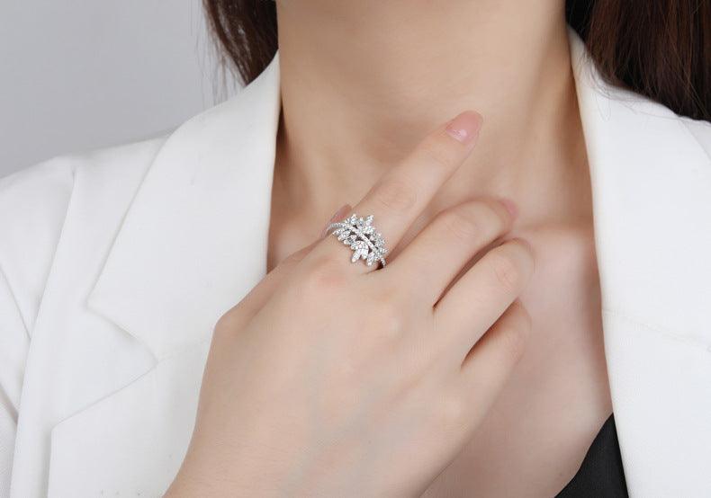 Willow Leaf Handmade Series S925 Sterling Silver Ring