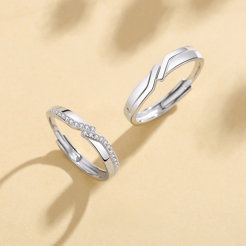 Promise S925 Sterling Silver Couple Ring