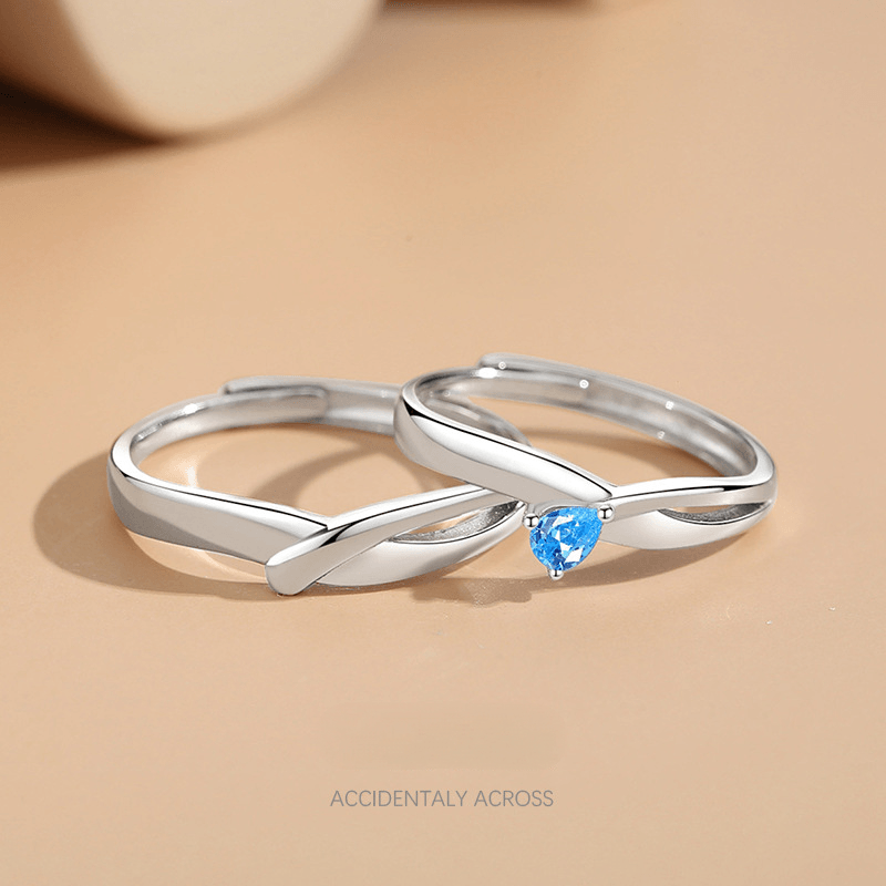Encounter S925 Sterling Silver Couple Ring