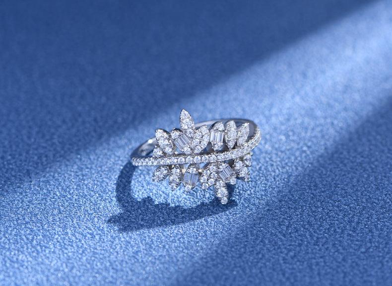 Willow Leaf Handmade Series S925 Sterling Silver Ring